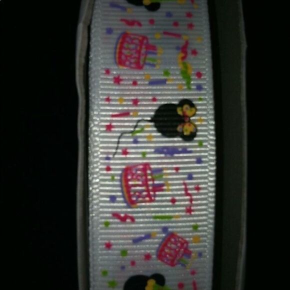 Grosgrain Ribbon 7/8” 5 yards 5/$20 Mickey Mouse birthday cake Mickey party - Picture 3 of 5